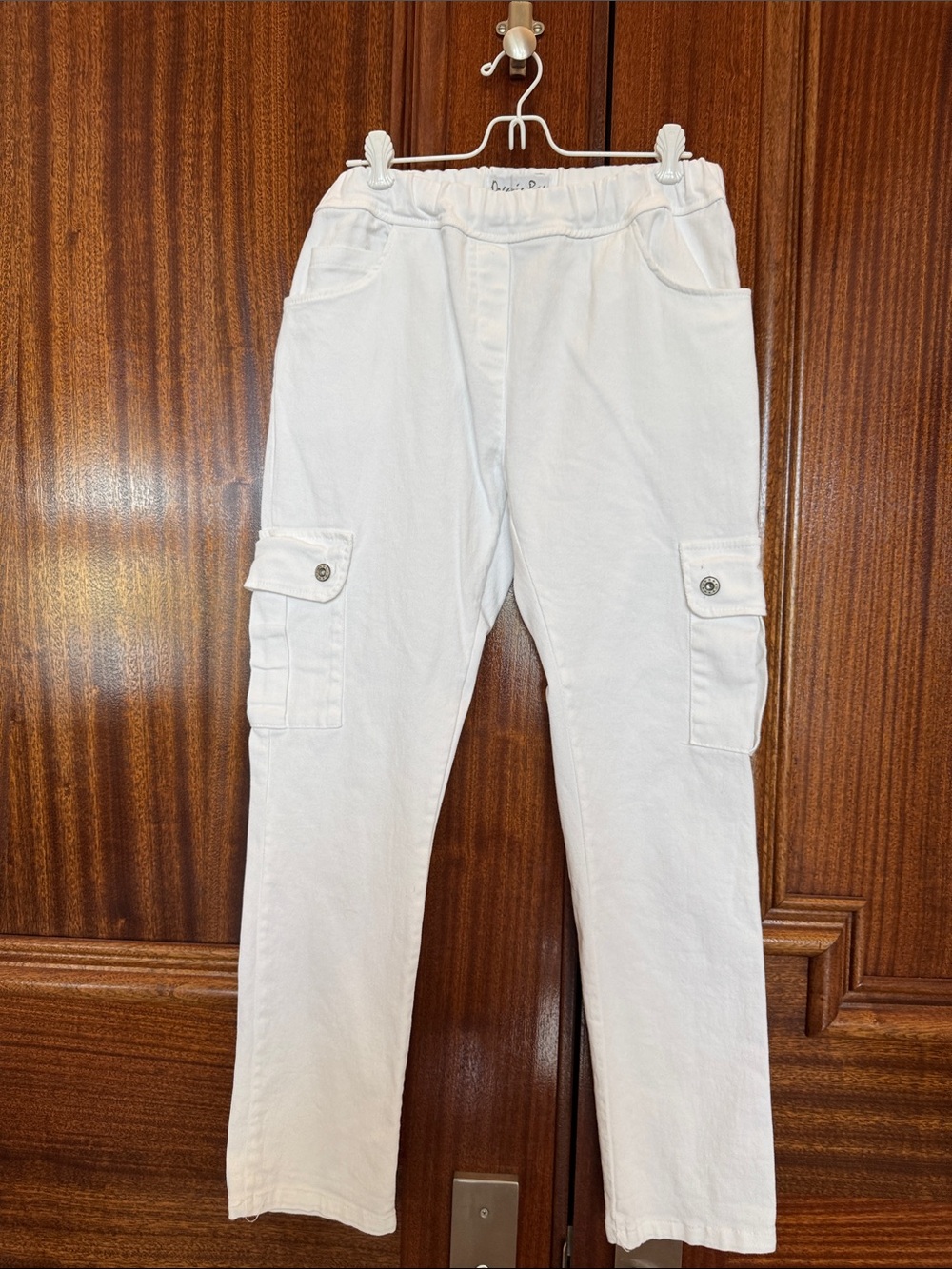 Women’s White Cargo Pants